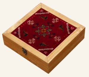 جعبه فرش چوبی گلین