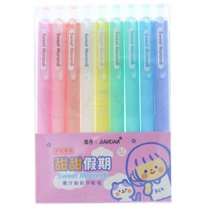 ست خودکار فشاری 9 رنگ بدنه سیلیکونی jiandan کد 2207