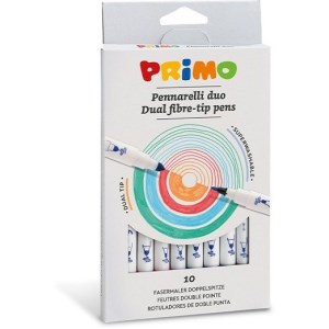 ماژیک نقاشی دو سر 10 رنگ پریمو primo