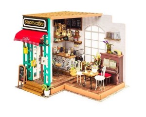 بازی سه بعدی مینیاتوری طرح کافه سیمونز Simons coffee کد DG109 برند روبوتایم