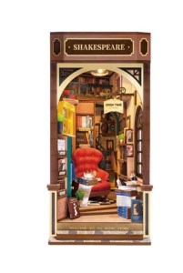 بازی سه بعدی مینیاتوری طرح کتاب فروشی شکسپیر Bookstore shakespeare کد TGB07 برند روبوتایم