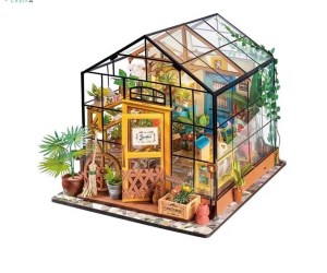 بازی سه بعدی مینیاتوری طرح گلخانه کتی Cathys Flower House کد DG104 برند روبوتایم