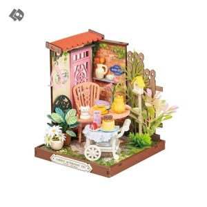 بازی سه بعدی مینیاتوری طرح مدل حیاط چای خوری fanvy tea yard ds038 برند روبوتایم