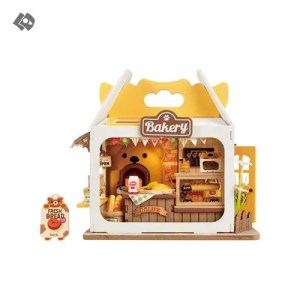 بازی سه بعدی مینیاتوری طرح جعبه نان تدی teddys breadbox ds033 برند روبوتایم