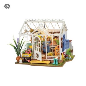 بازی سه بعدی مینیاتوری طرح خانه باغ رویایی dreamy garden house dg163 برند روبوتایم