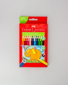 مداد رنگی 12 رنگ جانبو مقوایی فابر کاستل