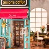 بازی سه بعدی مینیاتوری طرح کافه سیمونز Simons coffee کد DG109 برند روبوتایم